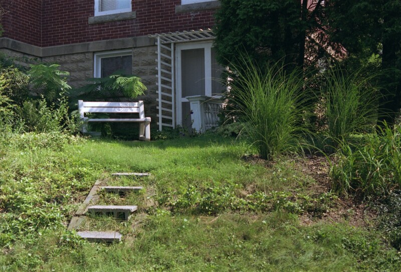 A photo of the record -- Back entrance and back garden of 312 Church Street in New Windsor, Maryland,  1993 August