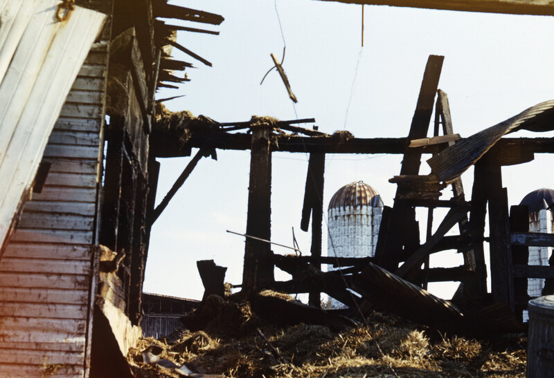 A photo of the record -- A Burned Structure on a Farm,  1968 October
